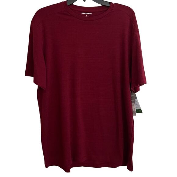 Men’s Urban Frontier Crew neck Tshirt
Cotton blend Sz L, deep Heather Red NWT - Picture 1 of 9